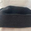 The Sak Woven Crochet Shoulder Bag Handbag Black Double Handle Large Dual Zipper