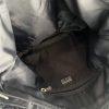 The Sak Woven Crochet Shoulder Bag Handbag Black Double Handle Large Dual Zipper