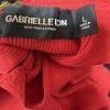 Gabrielle Union Tight Knit Sweater Dress Size L Red Long Sleeve Cutout Midi