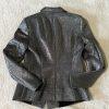H&M Trinny Woodall  Silver Double breasted Blazer Jacket US 6 Metallic Party Y2K