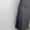 Chrisian Dior Vintage Wool Skirt Suit 16 Gray Double Breasted Pleated Pockets