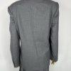 Chrisian Dior Vintage Wool Skirt Suit 16 Gray Double Breasted Pleated Pockets