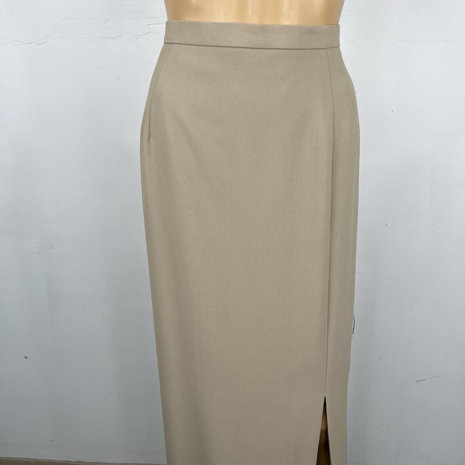 Adrianna Papell Evening Evening 100% Silk Beaded Top and Maxi Skirt Size 16