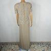 Adrianna Papell Evening Evening 100% Silk Beaded Top and Maxi Skirt Size 16