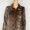 10-62.jpg Betsy Johnson Leopard Print Faux Fur Jacket Size S Soft Comfy Pockets Brown New