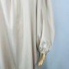 Madison Silky Like Off Shoulder Maxi Dress Size M Beige Made In Italy Ruffle