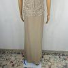 Adrianna Papell Evening Evening 100% Silk Beaded Top and Maxi Skirt Size 16