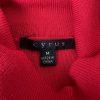 Cyrus Women Turtleneck Sweater Size M Red CuT Out Sleeves High Low Knit New