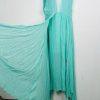 Anthropologie Forever That Girl Maxi Dress Size XL Turquoise Plunge Chiffon New