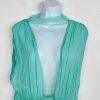 Anthropologie Forever That Girl Maxi Dress Size XL Turquoise Plunge Chiffon New