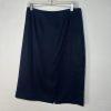 Evan Picone Polyester Skirt Suit Size 8 Blue Notch Collar Business 2PC Timeless