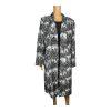 Le Suit Polyester Dress Suit Size 16 Black White Open Front Lined 2PC Timeless