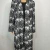 Le Suit Polyester Dress Suit Size 16 Black White Open Front Lined 2PC Timeless