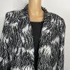 Le Suit Polyester Dress Suit Size 16 Black White Open Front Lined 2PC Timeless