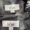 Le Suit Polyester Dress Suit Size 16 Black White Open Front Lined 2PC Timeless