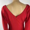 Betsy Adam Jordan Draped Cape Back Sleeves Dress Size 8 Red Sheath Dress New