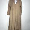 LA ROUGE Mette Cotton Dress S/M Cold Sand Loose Sundress Langelook Boho Flowy