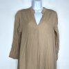 LA ROUGE Mette Cotton Dress S/M Cold Sand Loose Sundress Langelook Boho Flowy