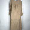 LA ROUGE Mette Cotton Dress S/M Cold Sand Loose Sundress Langelook Boho Flowy