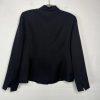 Le Suit Women Polyester Skirt Suit Size 10 Black Notch Collar Cocktail  2PC