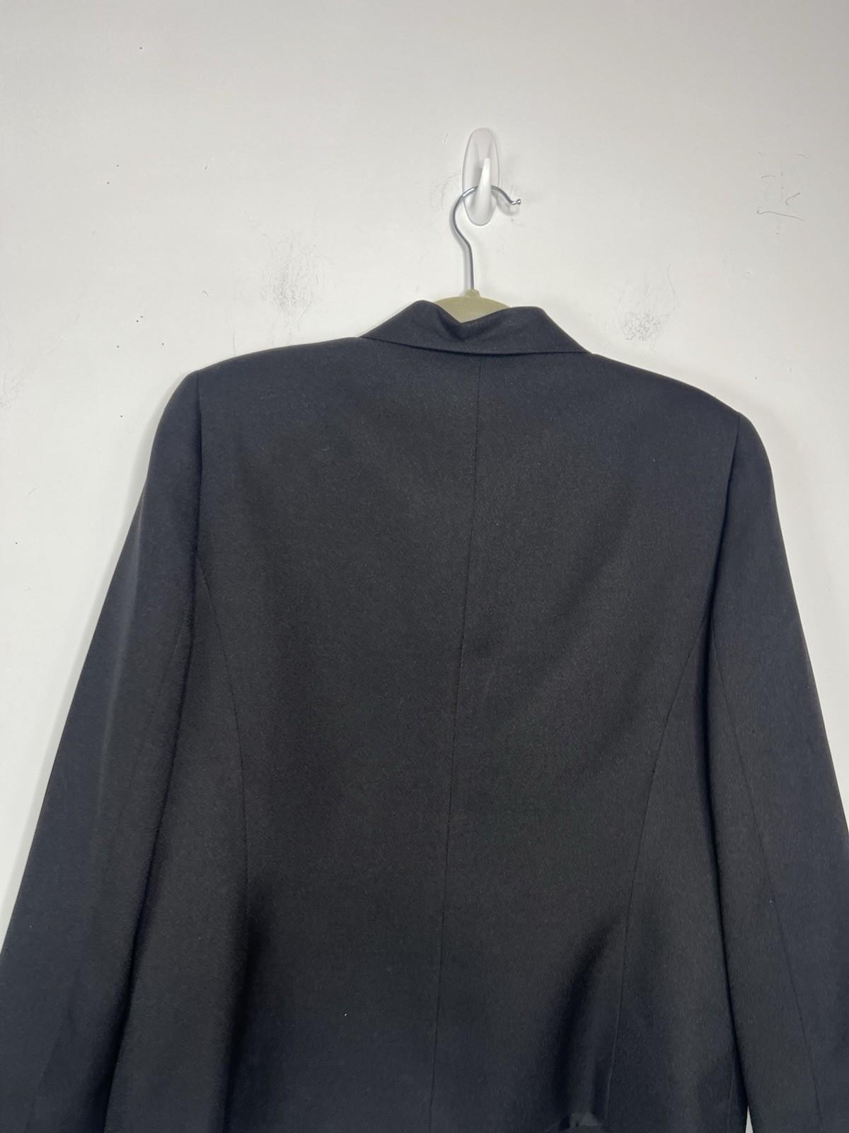 Le Suit Women Polyester Skirt Suit Size 10 Black Notch Collar Cocktail  2PC