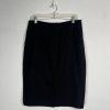 Le Suit Women Polyester Skirt Suit Size 10 Black Notch Collar Cocktail  2PC