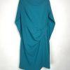 Betsy & Adams Women Stretch Cape Back Sleeve Sheath Dress Size 16 Azure