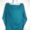 Betsy & Adams Women Stretch Cape Back Sleeve Sheath Dress Size 16 Azure