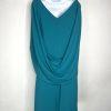 Betsy & Adams Women Stretch Cape Back Sleeve Sheath Dress Size 16 Azure