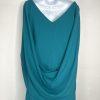 Betsy & Adams Women Stretch Cape Back Sleeve Sheath Dress Size 16 Azure