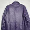 Terry Lewis Women Vintage Genuine Leather Lined Basic Jacket Size L Purple