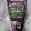 Terry Lewis Women Vintage Genuine Leather Lined Basic Jacket Size L Purple