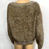 Lucy Paris Lola Women Gold Soft Fuzzy Eyelash Sweater Size XL Metallic Cozy