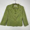 Tahari ASL Polyester Blend Skirt Suit Size 6 Green Metallic Timeless Cocktail