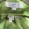 Tahari ASL Polyester Blend Skirt Suit Size 6 Green Metallic Timeless Cocktail
