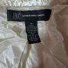 INC Int Concepts Women Faux Fur Texture Coat Size M Double Breasted Belted Cute