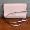 Kate Spade NY Charlotte Leather Blush Pink Shoulder Strap Crossbody Bag Flap
