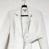 Asos Polyester Spandex One of Kind White Blazer Size 4 Stunning Belted
