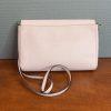 Kate Spade NY Charlotte Leather Blush Pink Shoulder Strap Crossbody Bag Flap