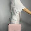 Kate Spade NY Charlotte Leather Blush Pink Shoulder Strap Crossbody Bag Flap
