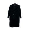 Joseph Abboud VTG Men 100% Cashmere Coat 50 Black Made In Italy Double breasted