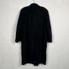 Joseph Abboud VTG Men 100% Cashmere Coat 50 Black Made In Italy Double breasted