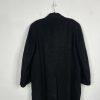 Joseph Abboud VTG Men 100% Cashmere Coat 50 Black Made In Italy Double breasted
