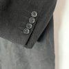 Joseph Abboud VTG Men 100% Cashmere Coat 50 Black Made In Italy Double breasted