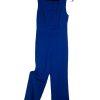 Gabrielle Union NY&CO Stretch Jumpsuit Size M Blue Sleeveless Cut Out Wide Leg