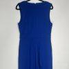 Gabrielle Union NY&CO Stretch Jumpsuit Size M Blue Sleeveless Cut Out Wide Leg