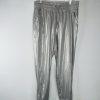 Lauren Ralph Lauren Women Silver Jogger Pants Size L Shiny Casual Metallic New