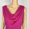 Onyx  Nite Maxi Chiffon Gown Size 8 Magenta Cowl Neck Sleeveless A line Dress