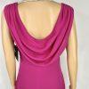 Onyx  Nite Maxi Chiffon Gown Size 8 Magenta Cowl Neck Sleeveless A line Dress
