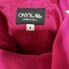 Onyx  Nite Maxi Chiffon Gown Size 8 Magenta Cowl Neck Sleeveless A line Dress